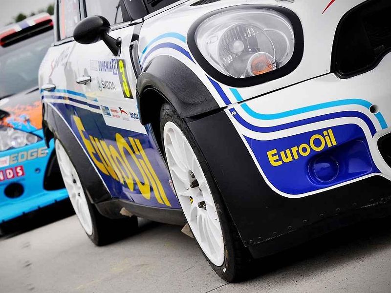 Posádka Semerád / Ceplecha na trati shakedownu Rally Bohemia 2012