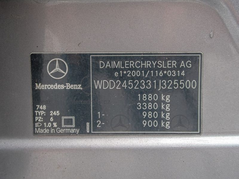 Mercedes-Benz Třídy B (2008) 200 100KW – 2x KOLA - fotka 31 z 33