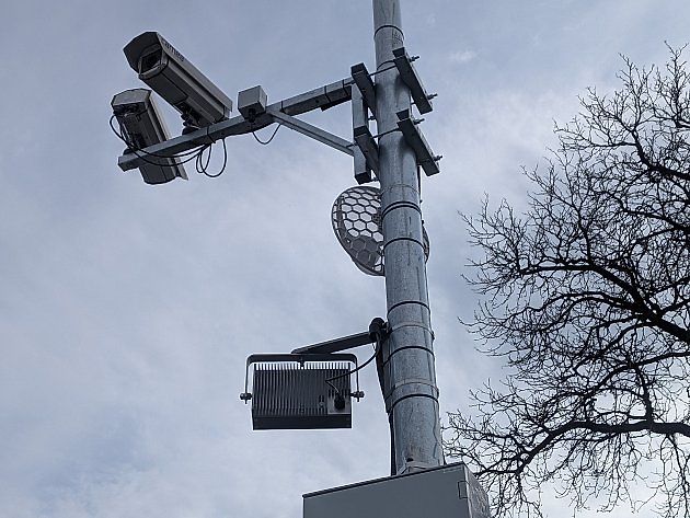 Ve Velkých Heralticích na Opavsku je nový úsekový radar., zdroj: Deník/Radim Šlezingr