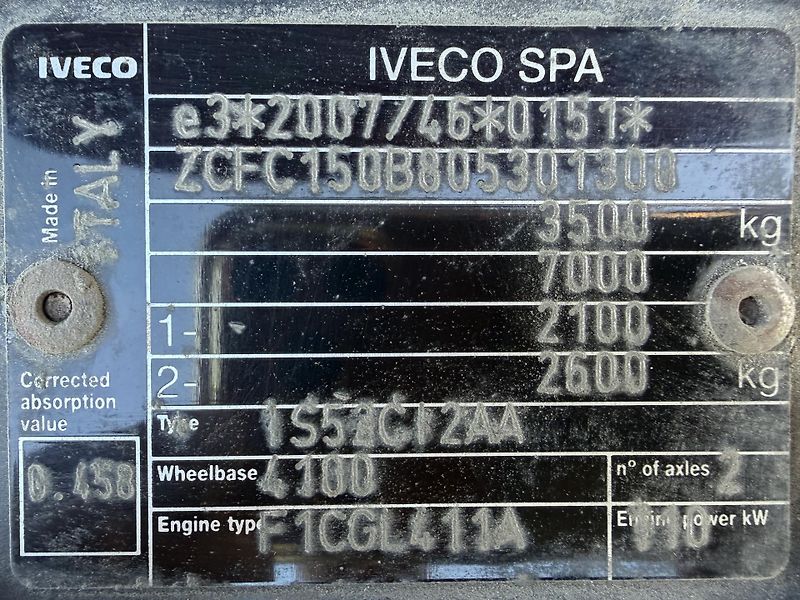 Iveco Daily (2019) 50C16 3.0TDi 4,6m x 2,25m - fotka 8 z 9