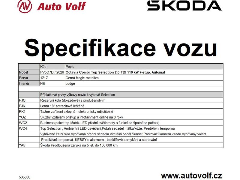 Škoda Octavia Top Selection 2,0TDI 110kW - fotka 2 z 2