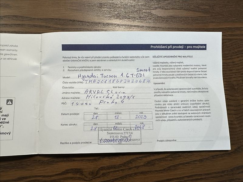 Hyundai Tucson 1,6 T-GDI 150PS  Smart A/T - fotka 52 z 55