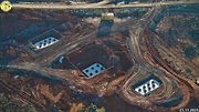 Staveniště dálnice D6 úseku Petrohrad - Lubenec. Foto: Jan Banán Svoboda