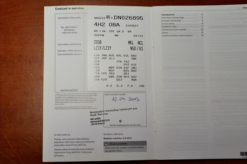 Audi A8 4.2 TDI/V8/Design-Selection/CZ - fotka 49 z 49