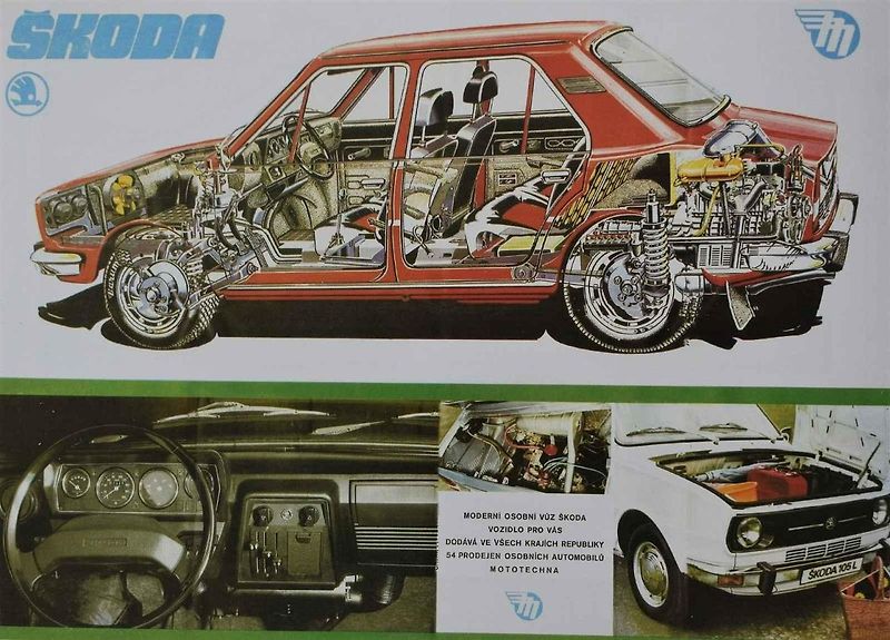 Typická prodejna Mototechny za socialismu