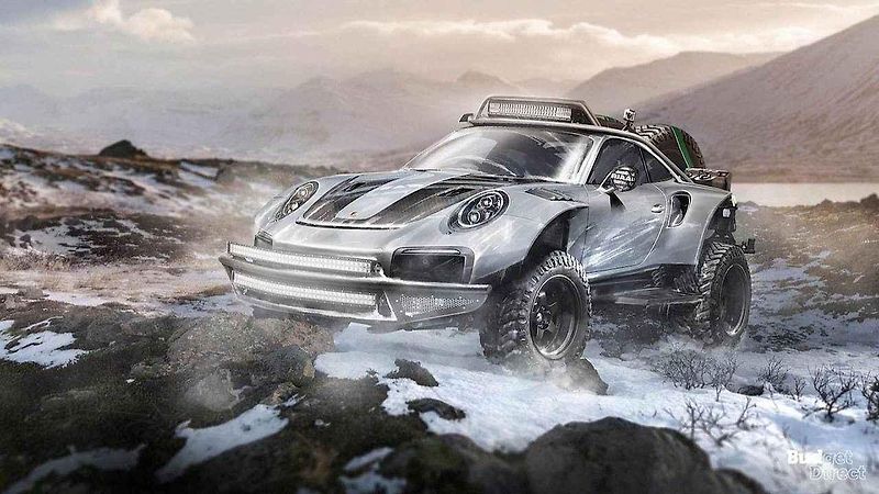 Ferrari 488 GTB v off-road úpravě.
