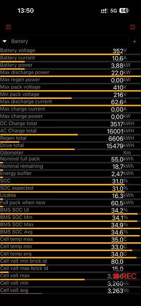 Tesla Model Y Standard Range LFP SOH 91% - fotka 25 z 26