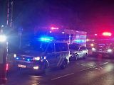 Nehoda ve Vídeňské ulici: pod železničním mostem se zaklínila vrtná souprava převážená na podvalníku.