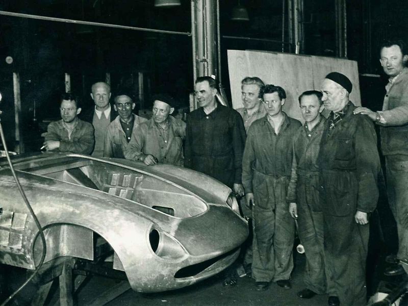 Škoda 1100 OHC Coupé v plné jízdě