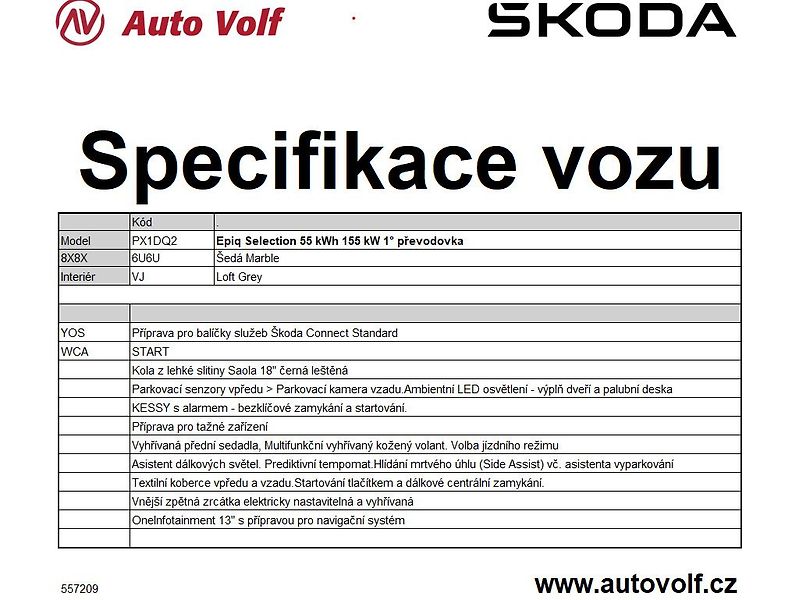 Škoda Epiq Edice Start 55kWh 155kW - fotka 2 z 2