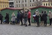 Štědrodenní motorkářská vyjížďka se srazem na Karlově náměstí v Kolíně.