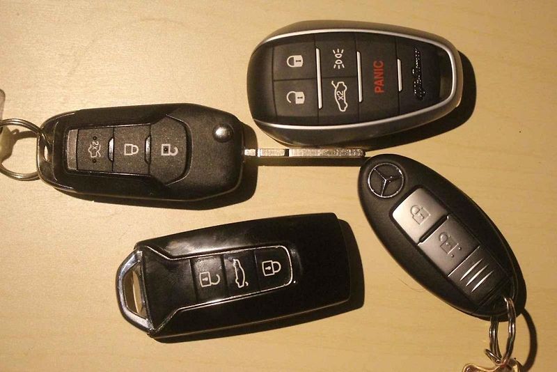 Klíč od vozu značky Porsche