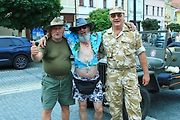 Spanilá jízda amerických historických vozidel a motocyklů v České Lípě.