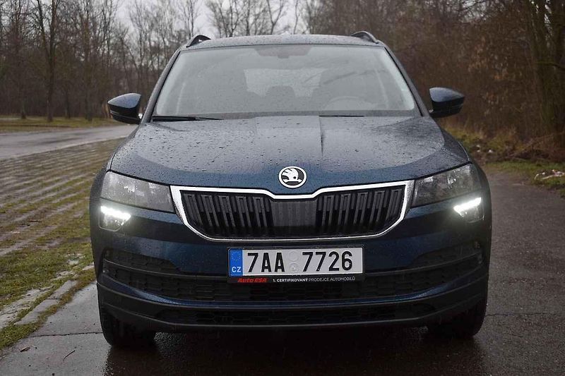 Zkoušený exemplář ojeté Škody Karoq během testovací jízdy