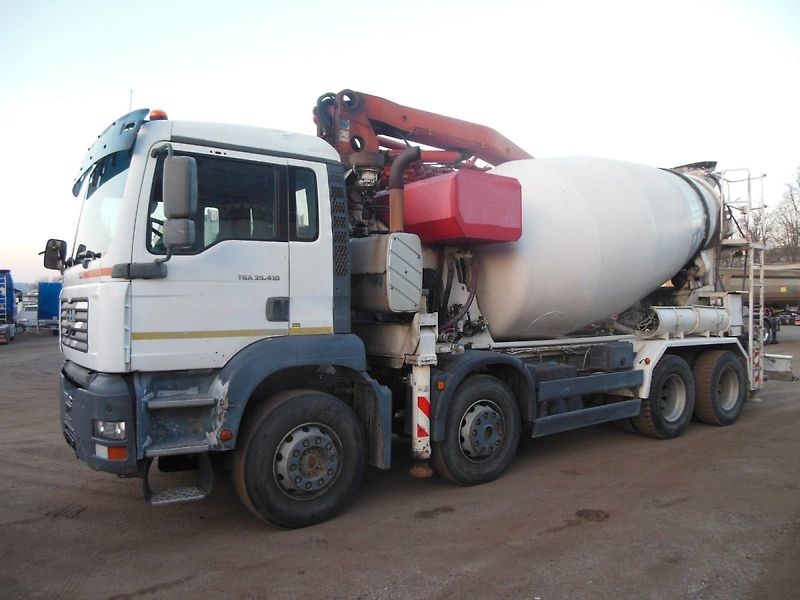 MAN TGA 35.410, 8X4, MIX + PUMPA 24M - fotografie inzerátu