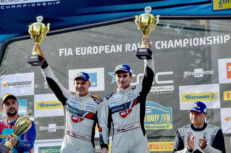 Vyhlášení nejlepších posádek 52. ročníku Barum Czech Rally Zlín, který ovládl Jan Kopecký.