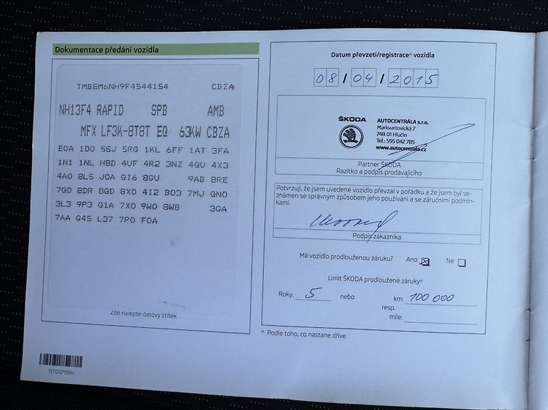 Škoda Rapid 1,2 TSI FRESH 1.maj původ ČR - fotka 47 z 49