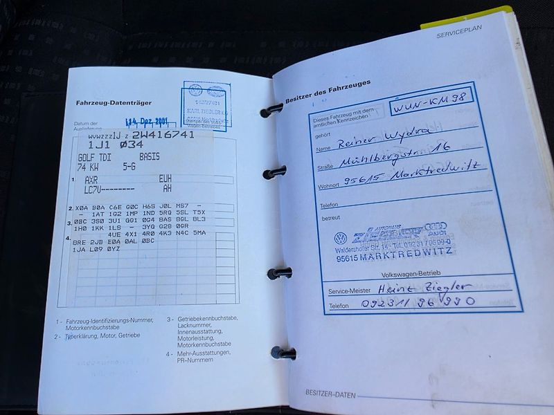 Volkswagen Golf (2001) 1.9 TDI Zimáky - fotka 19 z 22