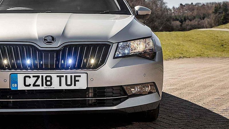 Škoda Superb v obrněné variantě.