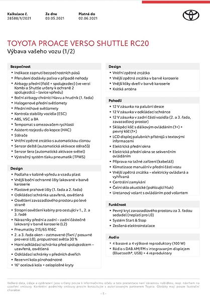 Toyota ProAce Verso (2021) Toyota Proace Verso, Business  - fotka 16 z 17