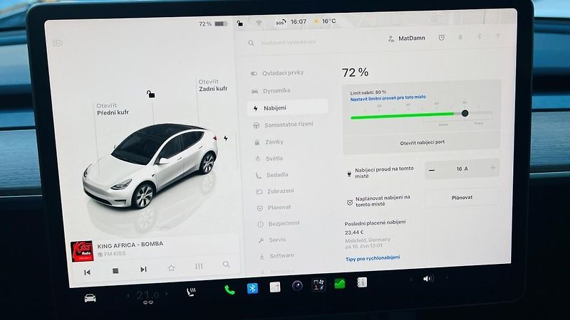 Tesla Model Y (2022) LR AWD Berlin Záruka SoH 93,4% - fotka 30 z 57