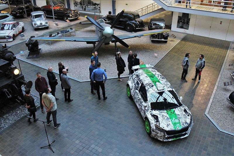 Z předání vozu Škoda Fabia RS Rally2 do sbírky Národního technické muzea v Praze.