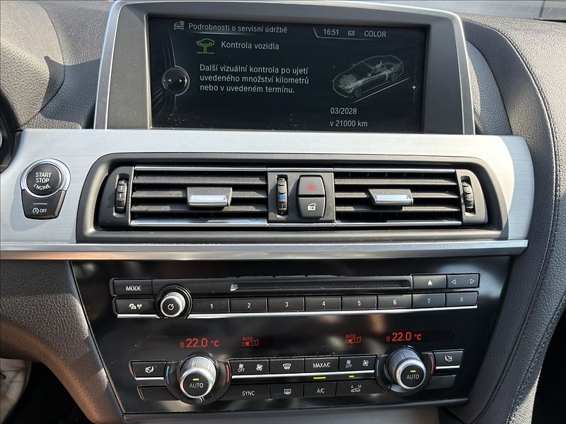 BMW Řada 6 640d 230 KW xDrive Gran Coupe - fotka 16 z 26