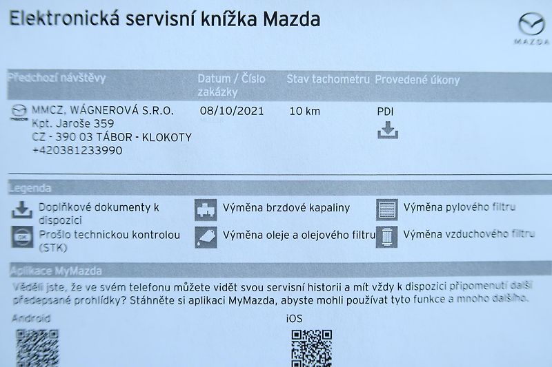 Mazda CX-30 2,0 G122 Plus serviska, ČR - fotka 33 z 33
