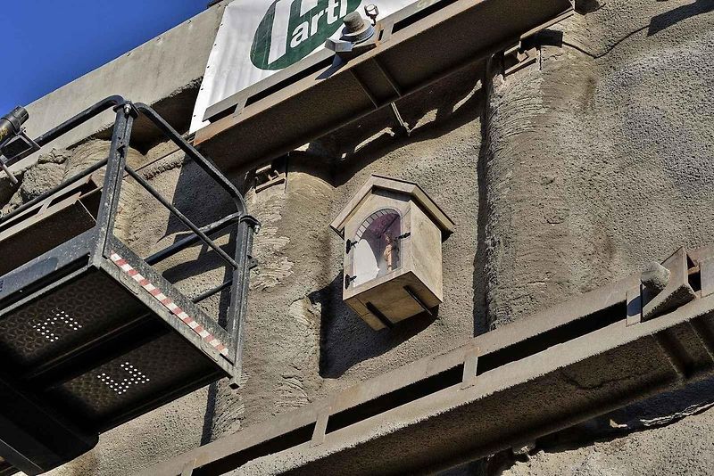 Žehnání svaté Barbory na stavbě tunelu Homole na budoucí dálnici D35 u Vysokého Mýta.