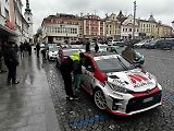 Start 58. ročníku Rallye Šumava na náměstí v Klatovech