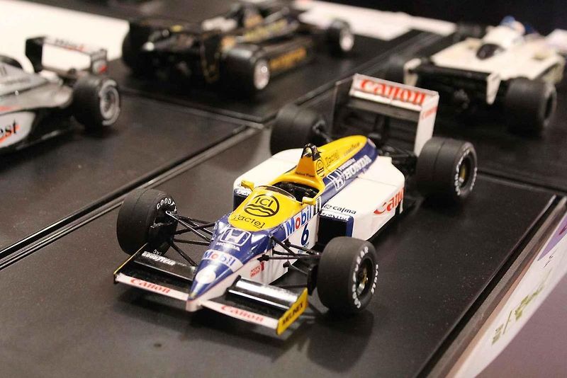 Vítězný model kategorie závodních vozů seniorů, Bugatti Type 35B Přemysla Bartoše. Se skutečným vozem si Eliška Junková dojela pro 5. místo při závodě Targa Florio 1928.
