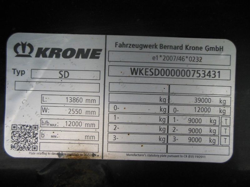 Krone SD COIL LINER,MULDA 8580 mm, Zved - fotka 21 z 22