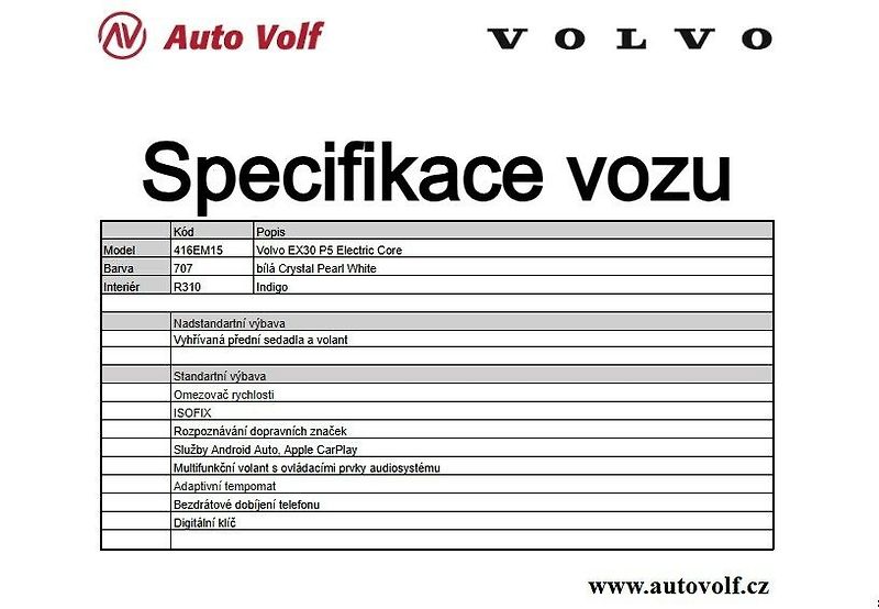 Volvo EX30 CORE P5 Electric 200 kW - fotka 2 z 9