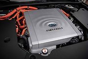 Prezentace vozidla Toyota Mirai, prvního auta na vodíkový pohon v ČR, které bude poprvé k vidění na Moravě, 19. srpna 2021 v Ostravě.