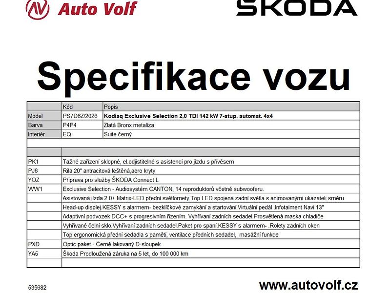 Škoda Kodiaq Exclusive Selection 2,0TDI 142 - fotka 2 z 2