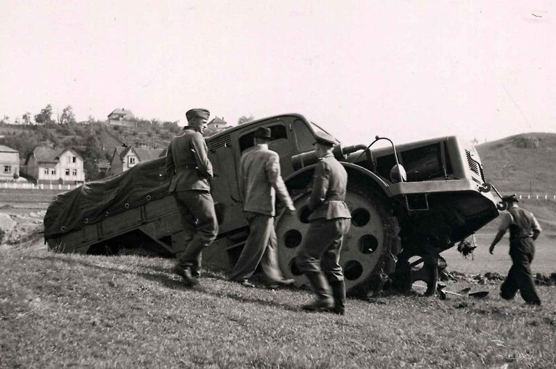 Tahač RSO při zkouškách