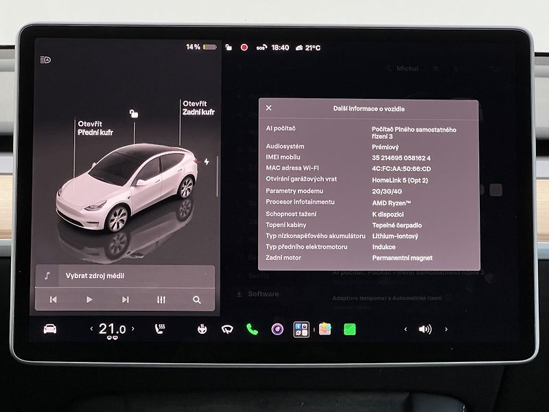 Tesla Model Y Long Range, Tažné, 90% SOH - fotka 9 z 21