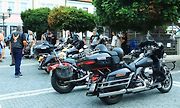 Spanilá jízda amerických historických vozidel a motocyklů v České Lípě.