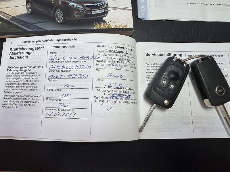 Opel Zafira (2012) TOURER 1.4T,7MÍST,2SADY KOL - fotka 35 z 40