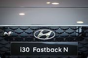 Oslavy 10. výročí zahájení sériové výroby automobilky Hyundai, 2. listopadu 2018 v Nošovicích. Na snímku Hyundai i30 Fastback N.