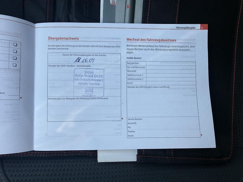 Seat Altea (2009) 1.6 i servisní knížka - fotka 28 z 40