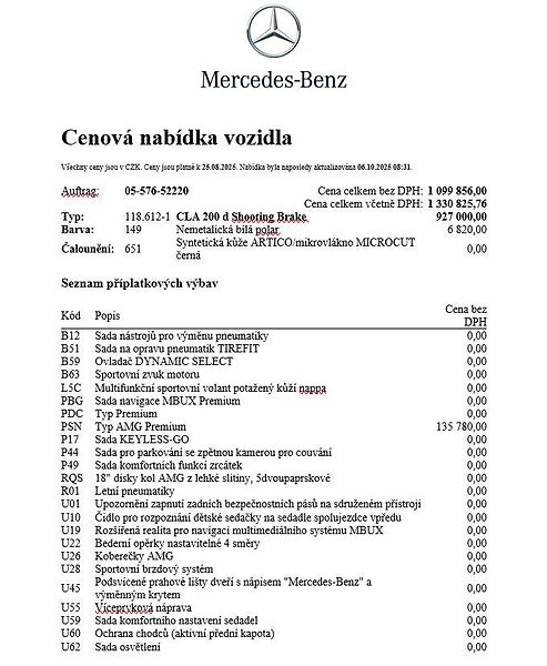Mercedes-Benz CLA 200 d Shooting Brake AKCE - fotka 22 z 24