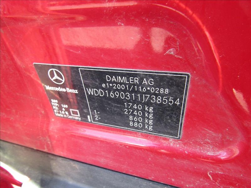 Mercedes-Benz Třídy A 1,5 A 150 Jupiterrot 70KW - fotka 24 z 24