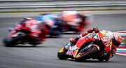 Finálový závod MotoGP Velká cena České republiky, závod mistrovství světa silničních motocyklů v Brně 4. srpna 2019. Na snímku (vpravo) Marc Marquez (SPA).