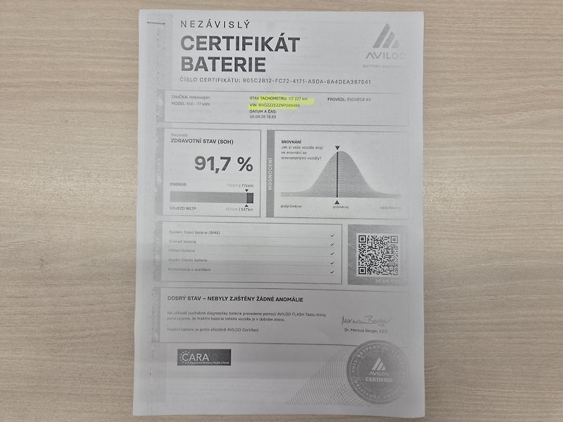 Volkswagen ID.4 150kw, PERFORMACE SOH 91,7% - fotka 6 z 8