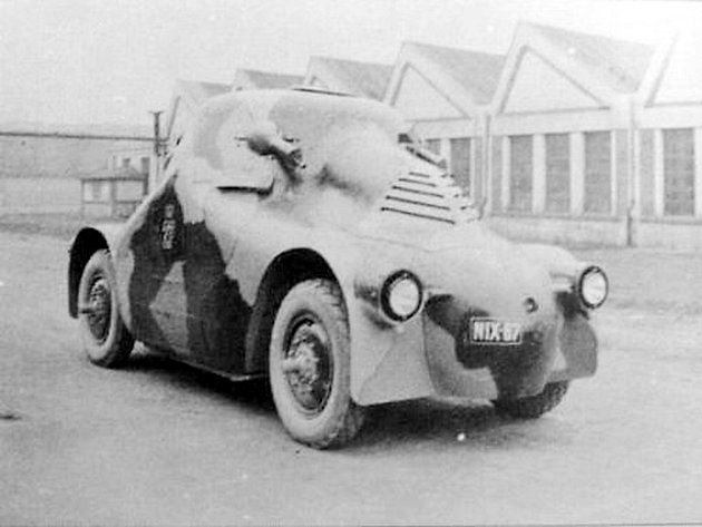 Obrněný automobil Škoda PA-II Želva., zdroj: Wikimedia Commons, neznámý autor, volné dílo