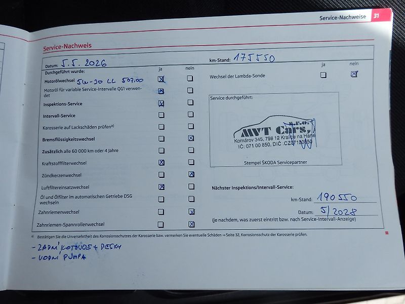 Škoda Octavia 1,2TSI FAMILY, SERVISNÍ KNÍŽKA - fotka 22 z 24
