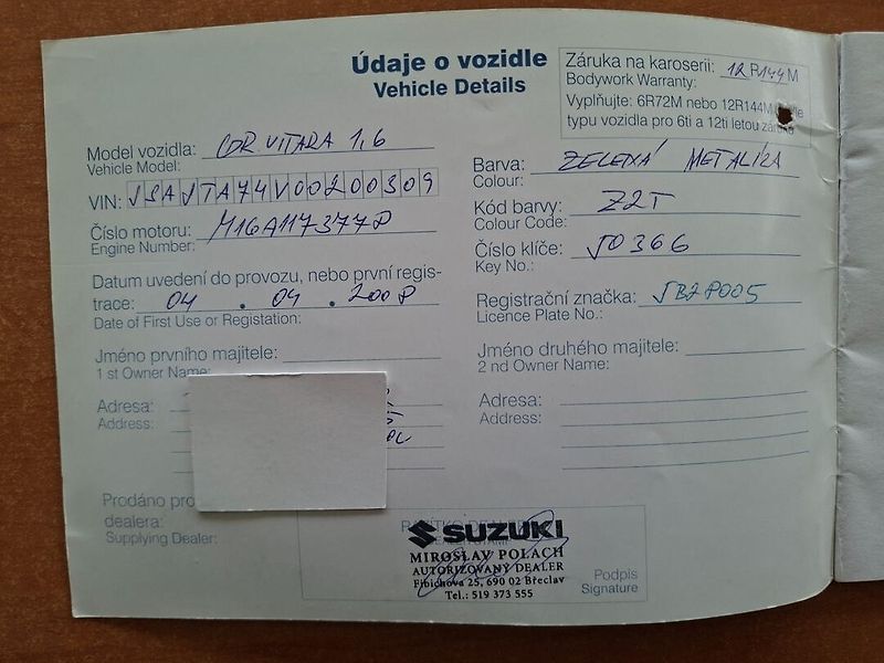 Suzuki Grand Vitara (2008) 1.6i 78kW 4x4 -T.ZAŘ-4 MÍSTNÉ - fotka 24 z 27