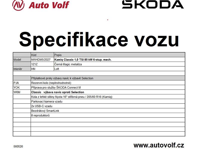 Škoda Kamiq Classic 1,0TSI 85kW - fotka 2 z 2