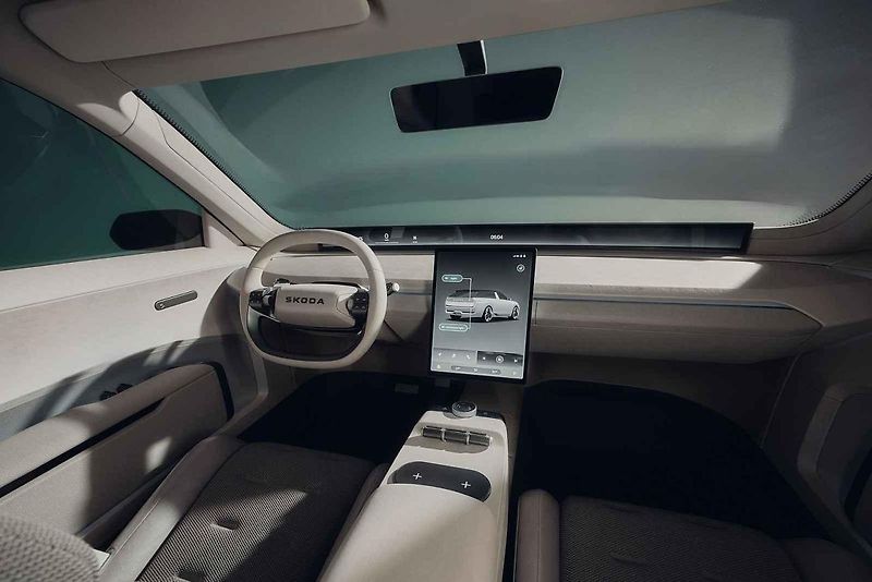 Koncept vozu Škoda Vision 0 představený 8. září 2025 v Mnichově.